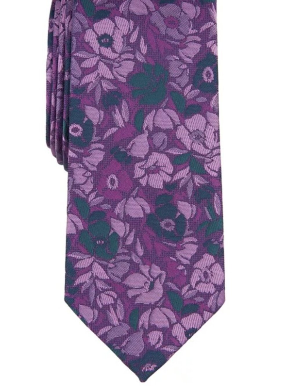 Bar III Mens Ellery Floral Tie Berry OS